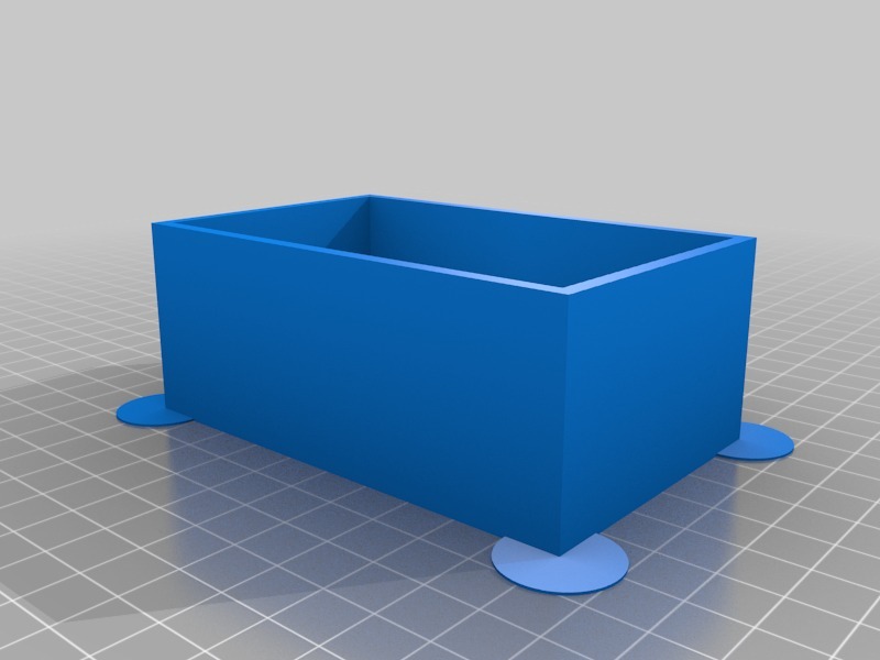 四周镂空方形收纳盒3D打印模型