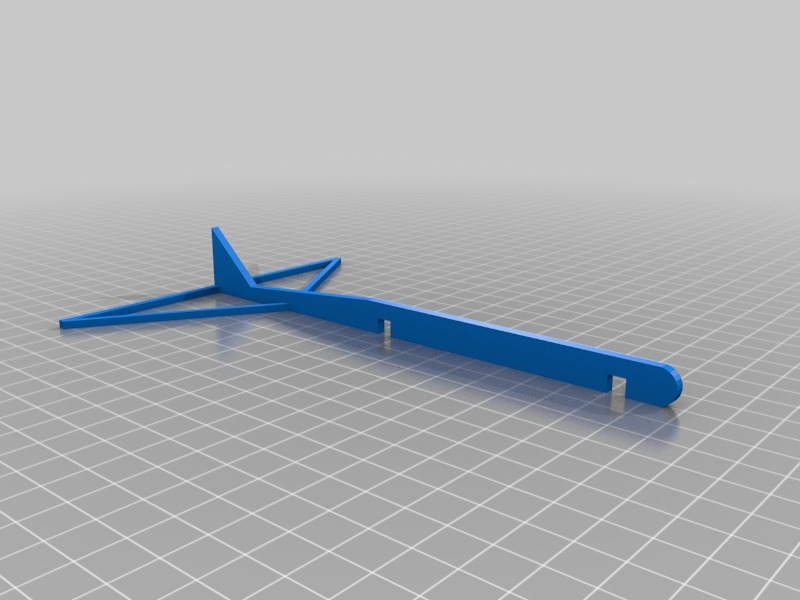 飞机二面翼3D打印模型