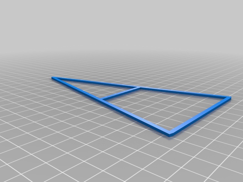 飞机二面翼3D打印模型