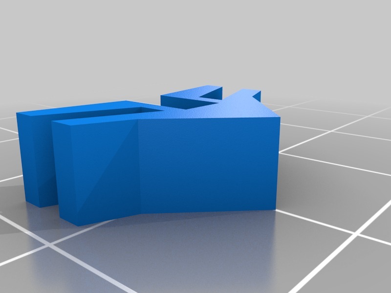 飞机二面翼3D打印模型