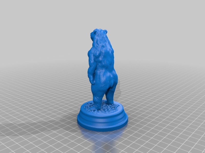 棕熊手办3D打印模型