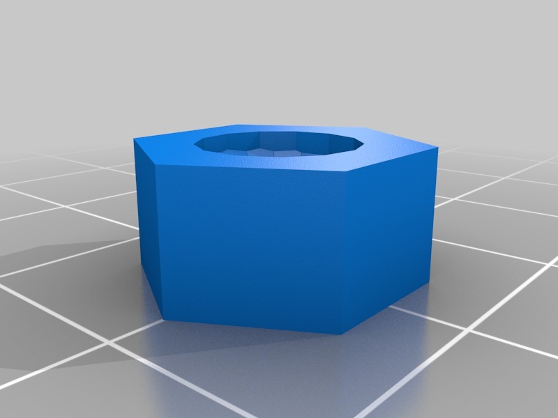 M8六角螺母和垫圈3D打印模型