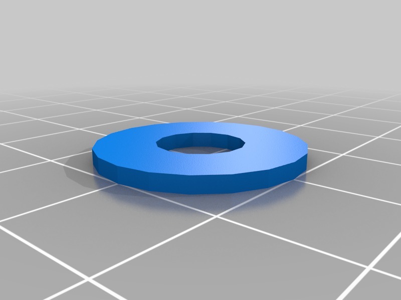M8六角螺母和垫圈3D打印模型
