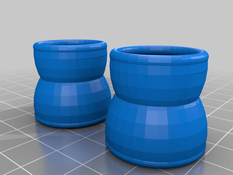 可堆叠真空管部件3D打印模型