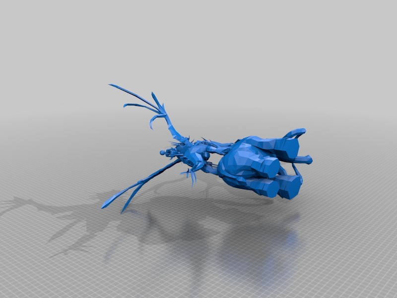 猛犸龙女雕塑3D打印模型