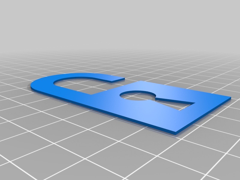 锁型书签3D打印模型