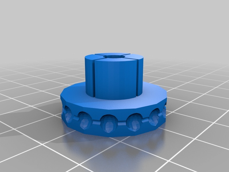 参数球链滑轮3D打印模型