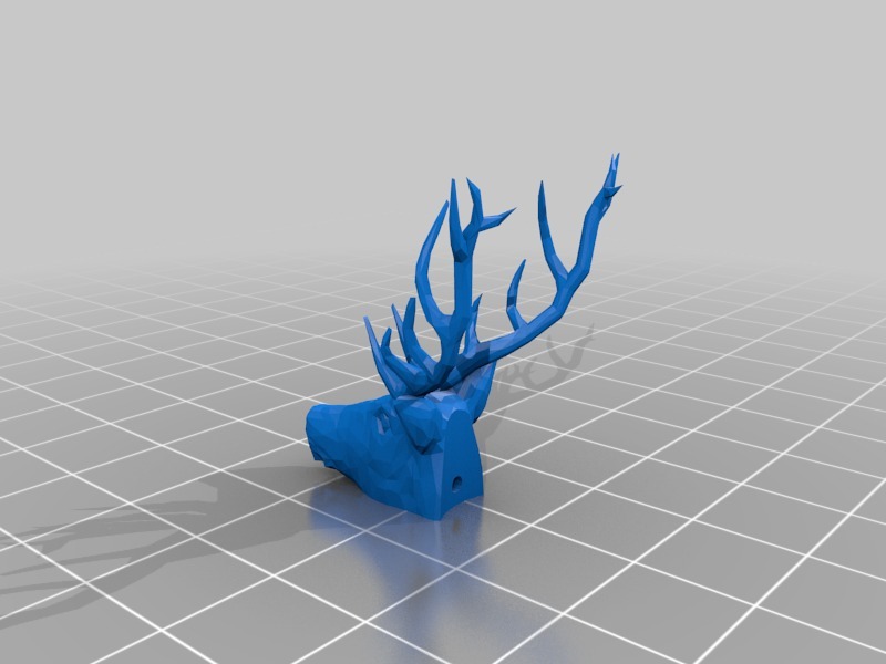 雄鹿头环3D打印模型