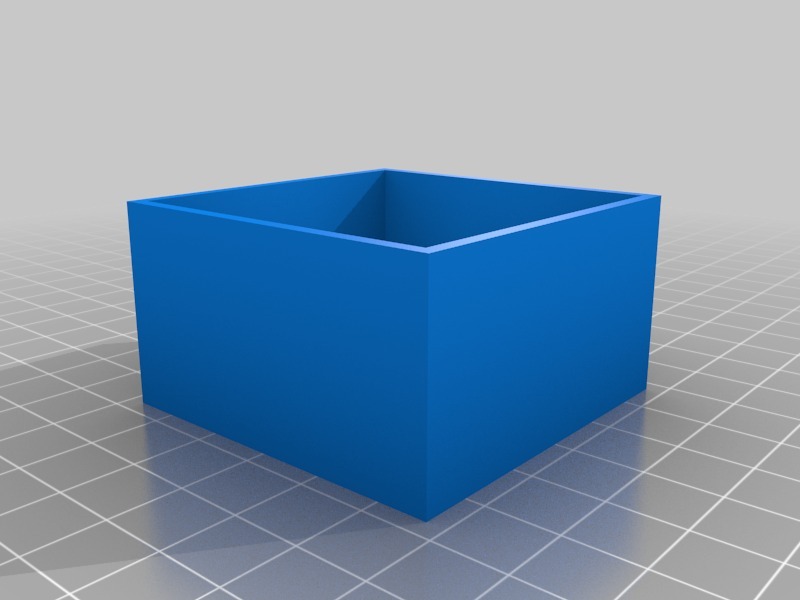 正方体收纳盒3D打印模型