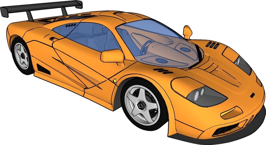 迈凯轮F1赛车3D打印模型