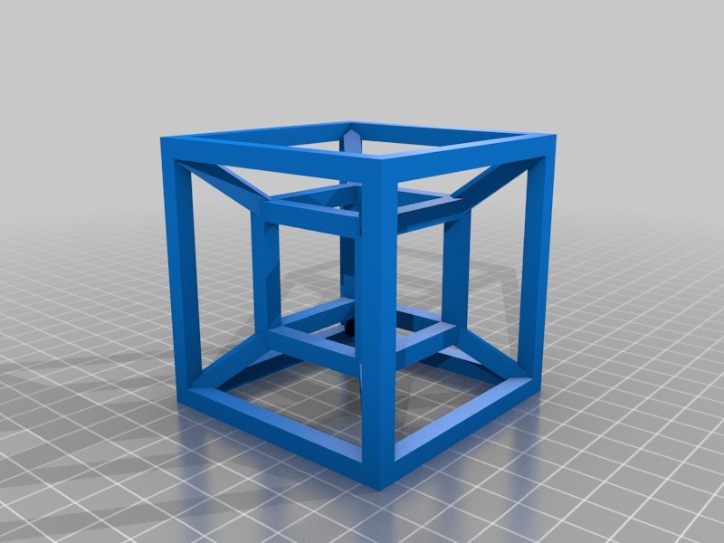 四维超立方体3D打印模型
