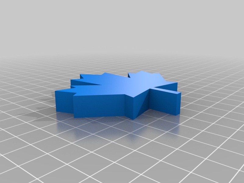 枫叶3D打印模型