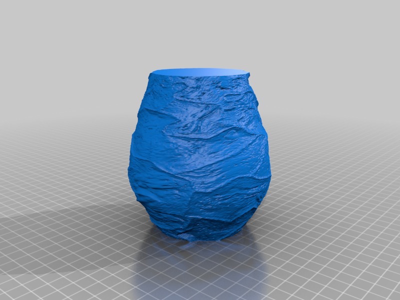 “破裂”的花瓶3D打印模型