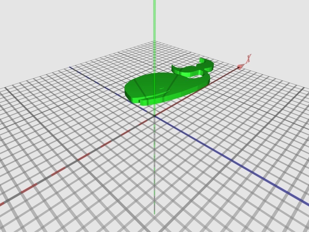 白鲸3D打印模型