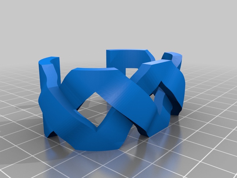 凯尔特结型设计手链3D打印模型