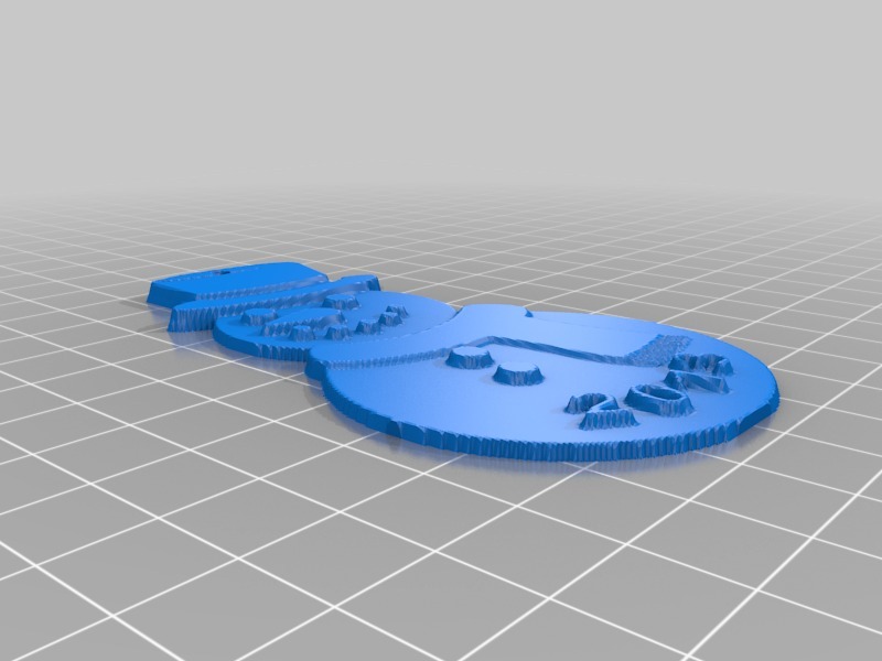 雪人和圣诞树装饰品3D打印模型