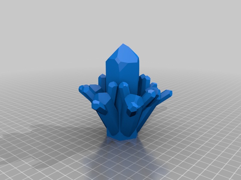 石英晶体3D打印模型