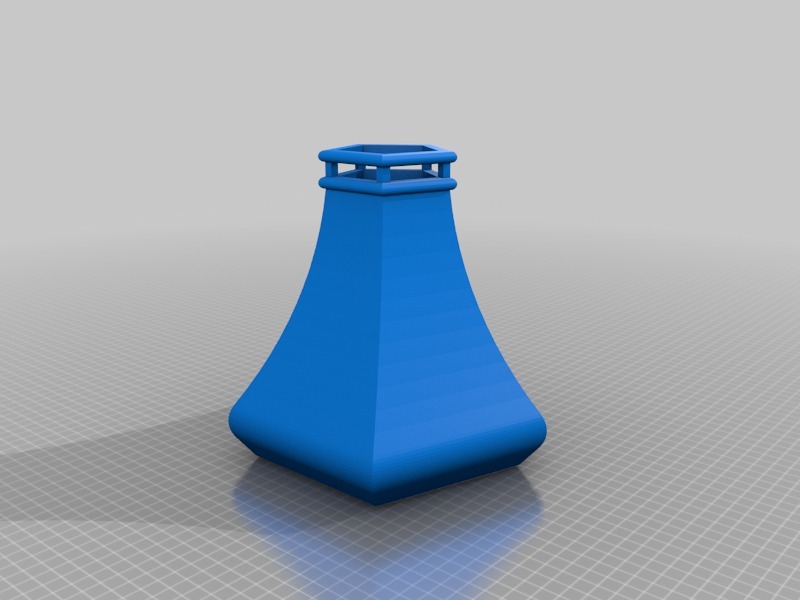 塔楼式花瓶3D打印模型