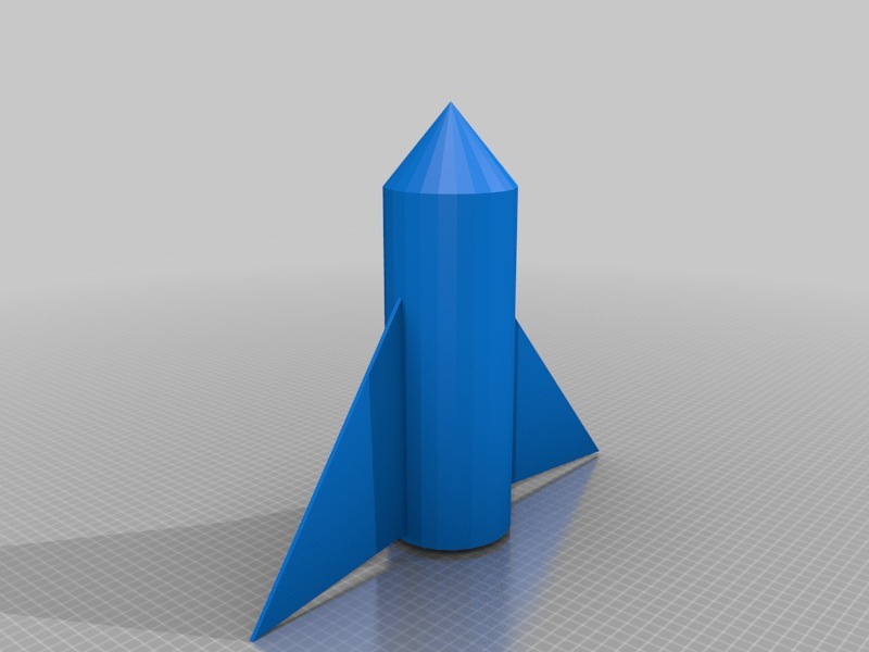 模型火箭3D打印模型
