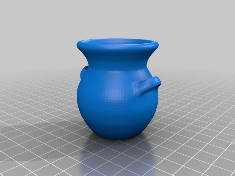 迷你陶瓷罐3D打印模型