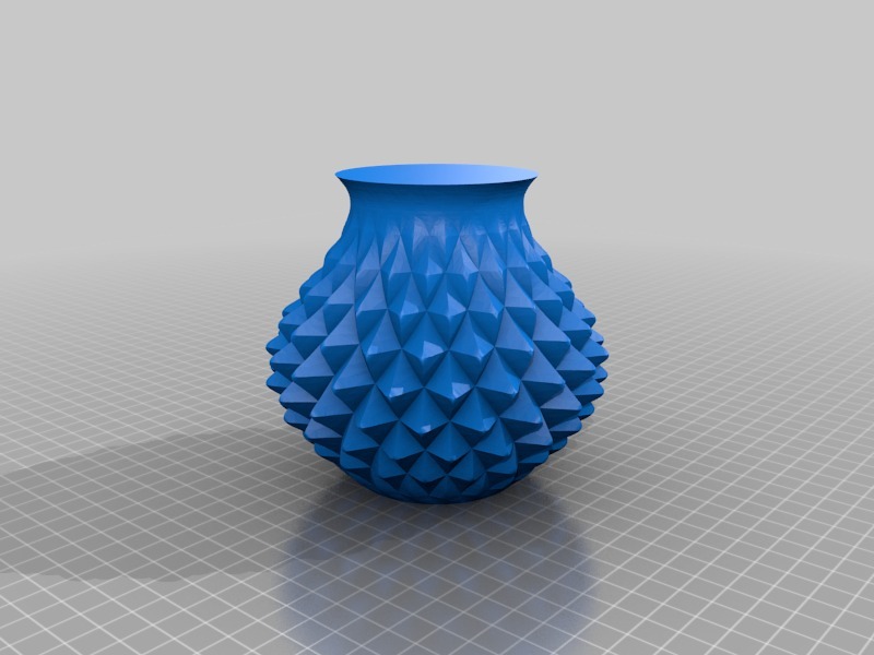 内部双扭花瓶3D打印模型
