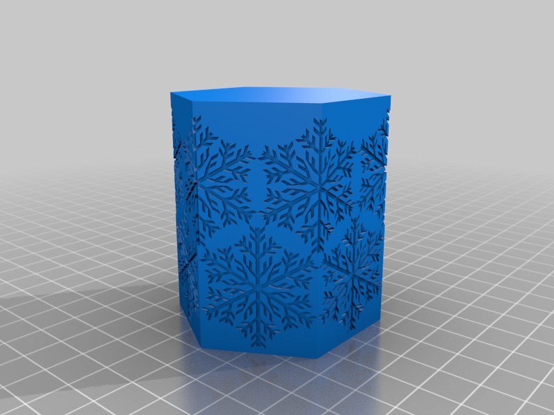 雪花灯架3D打印模型