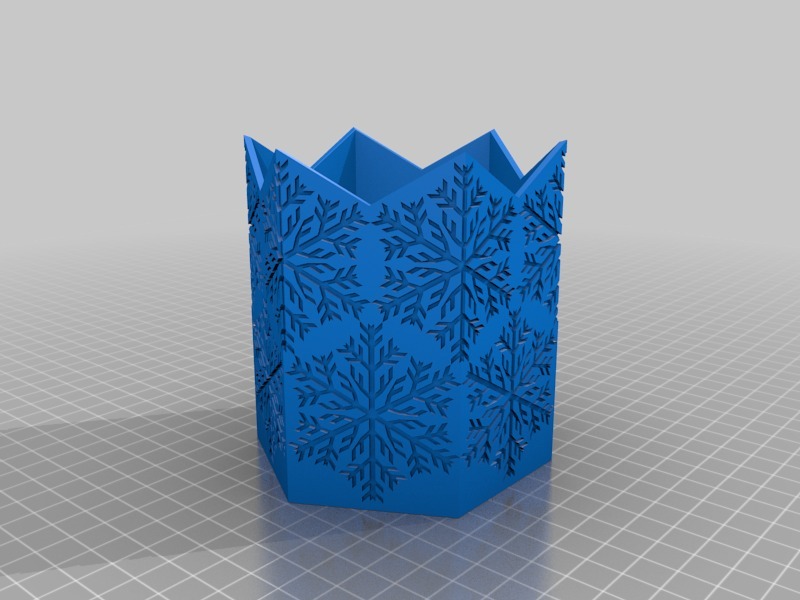 雪花灯架3D打印模型