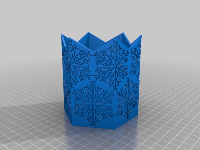 雪花灯架3D打印模型