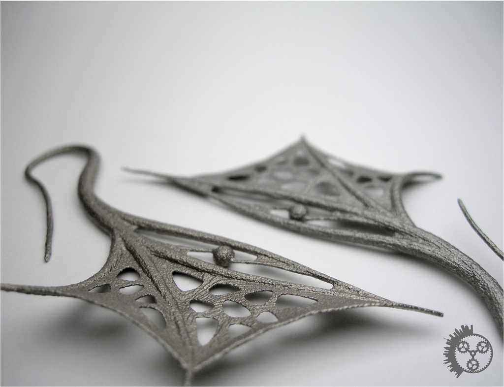 翼形耳环3D打印模型