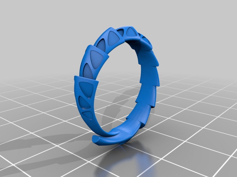 甲壳环戒指3D打印模型