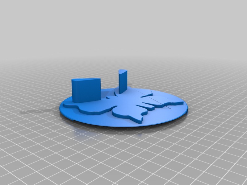 蝴蝶杯垫3D打印模型