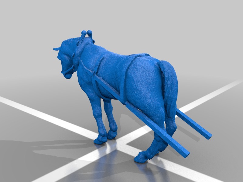 马3D打印模型