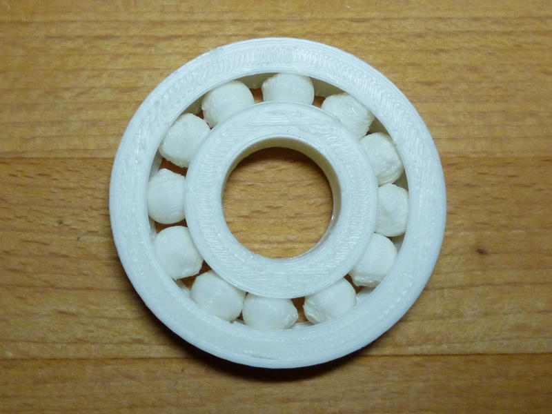参数滚珠轴承3D打印模型