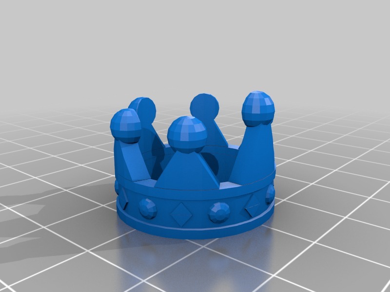 皇冠戒指3D打印模型