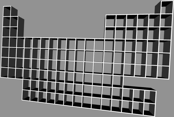 周期表框3D打印模型