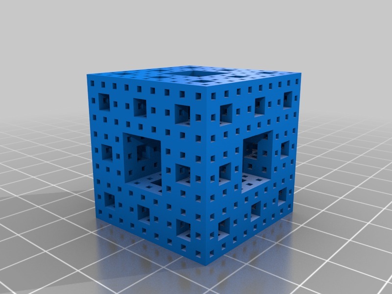 海绵立方体分形3D打印模型