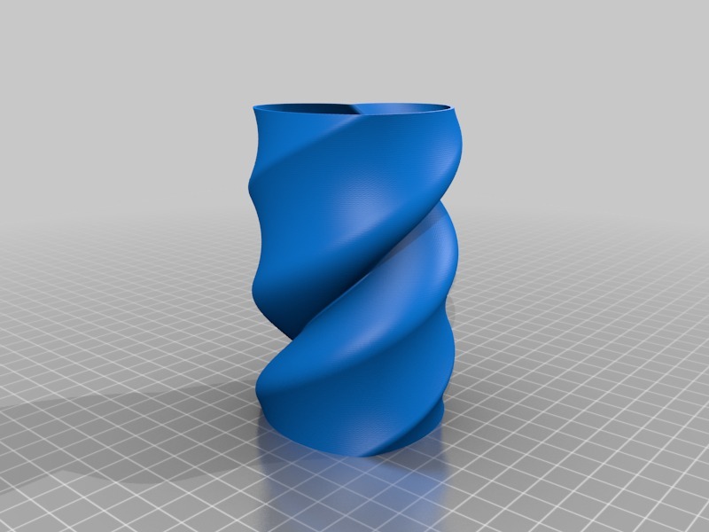 扭曲的心形花瓶3D打印模型