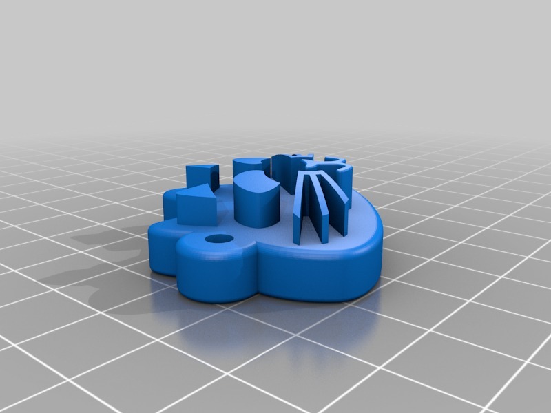动物造型钥匙串3D打印模型