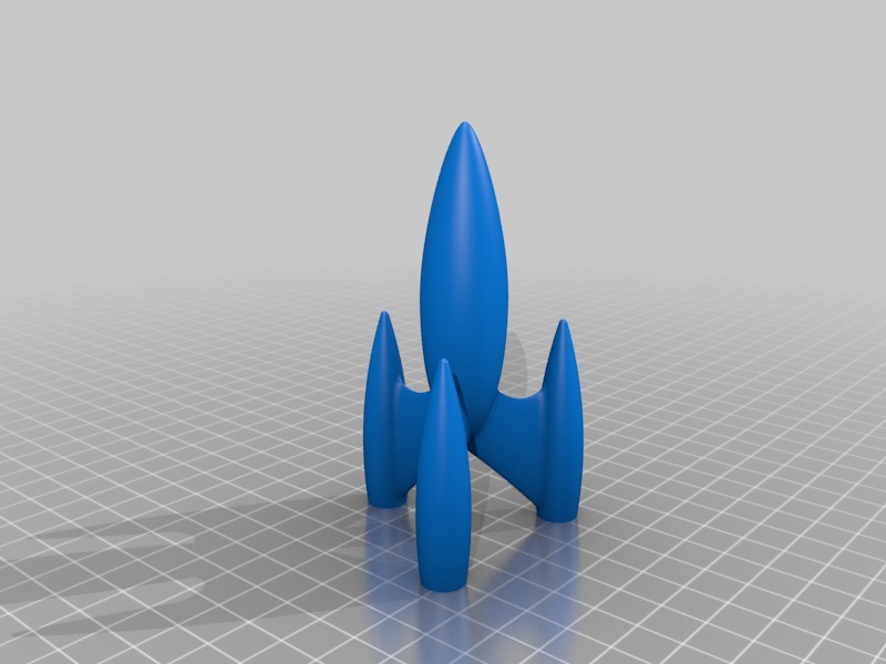 太空火箭3D打印模型