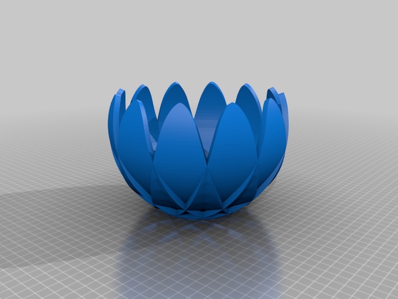 莲花碗3D打印模型