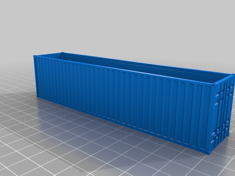 长方体容器3D打印模型