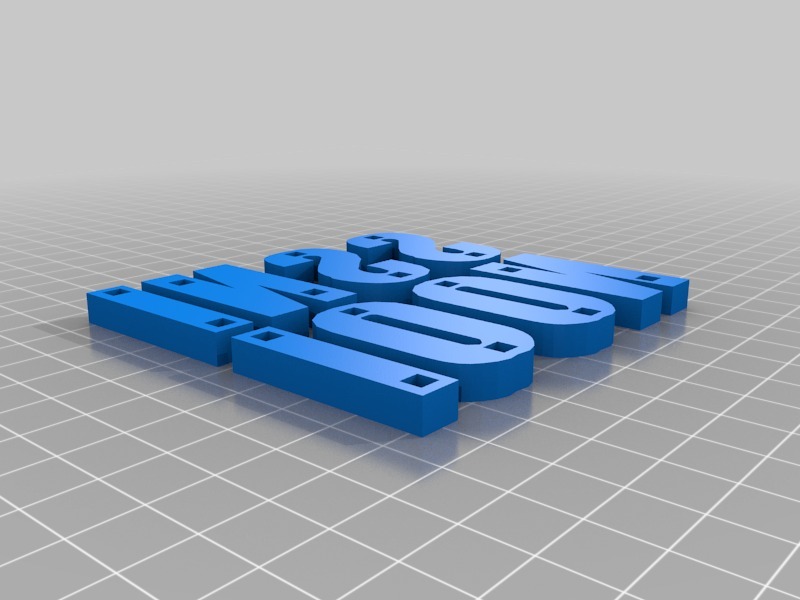 字母磁铁3D打印模型