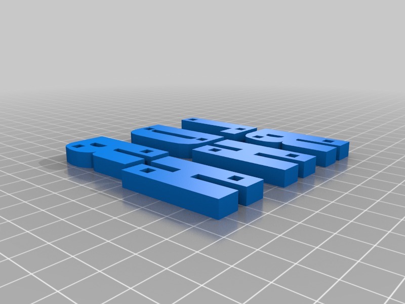 字母磁铁3D打印模型