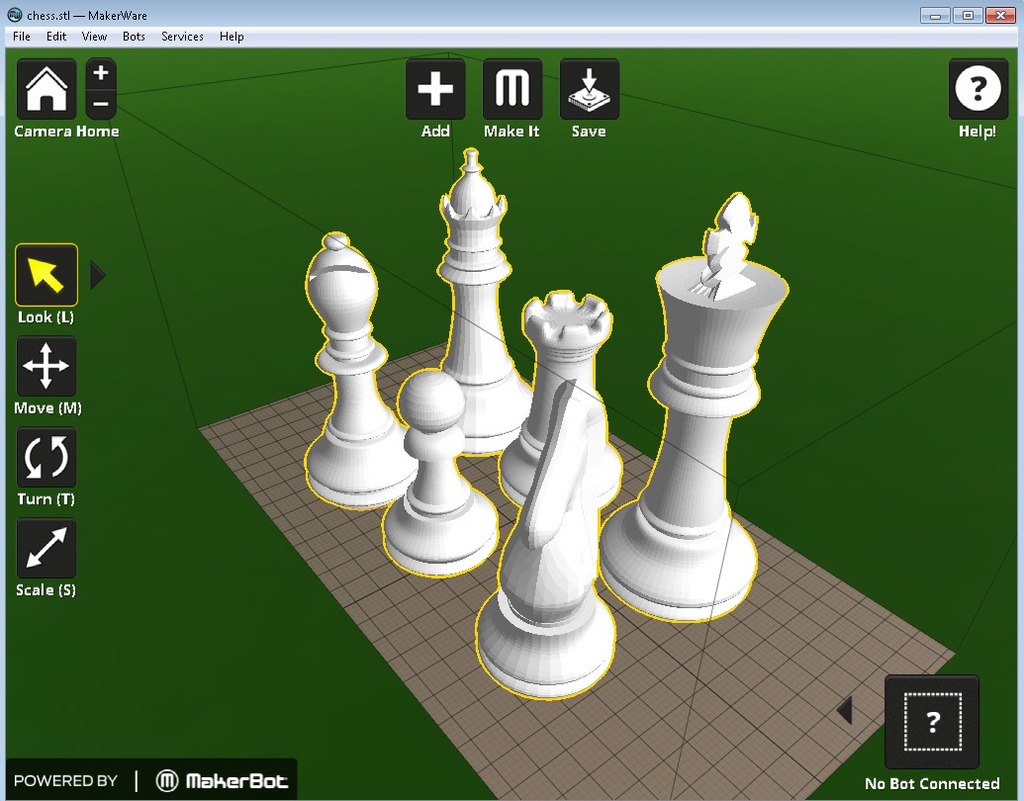 国际象棋3D打印模型