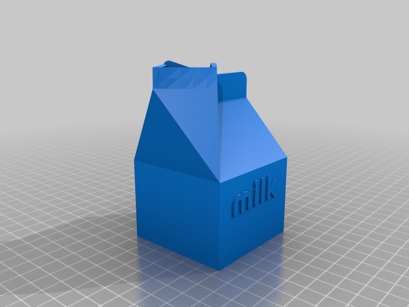 牛奶盒3D打印模型
