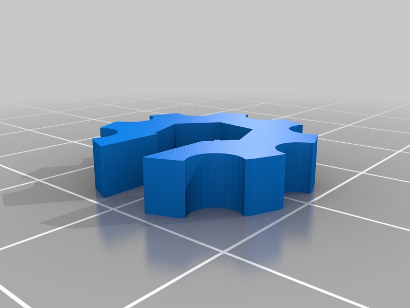 m4螺母齿轮盖3D打印模型