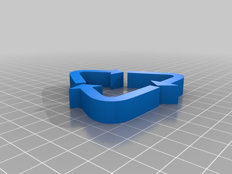 回收符号3D打印模型