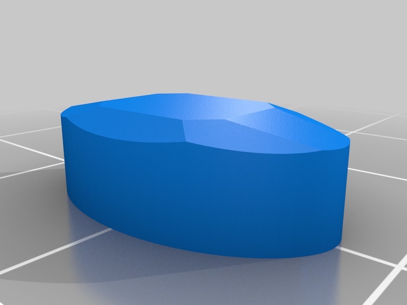 椭圆形吊坠3D打印模型