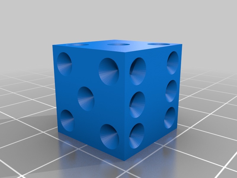双骰子3D打印模型