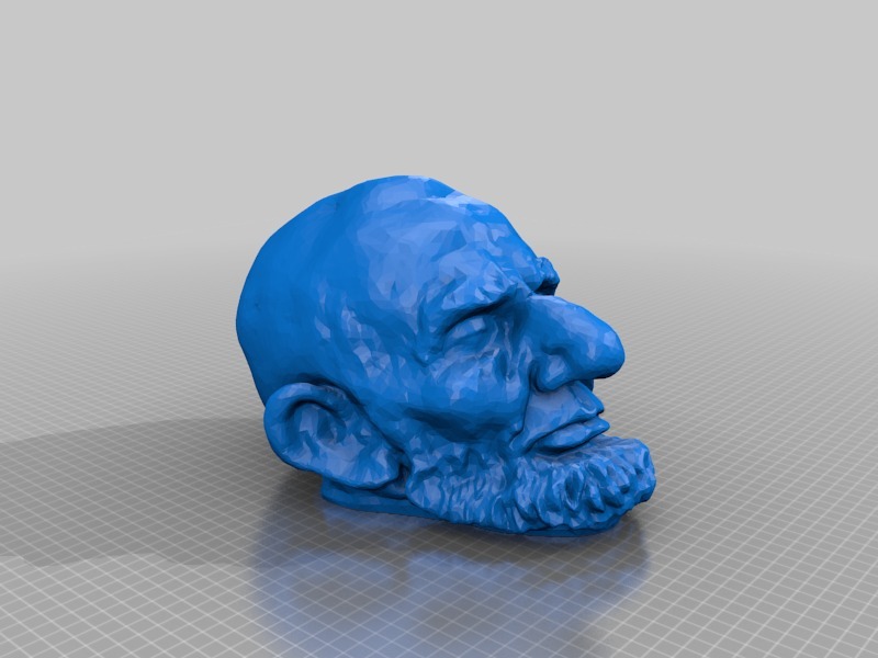 林肯的头3D打印模型